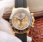 Swiss 4130 JH Factory Rolex Daytona Rubber Band Gray Dial Watch 40mm